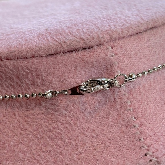 Hello Kitty Crystal Pendant Charm Necklace with Pink Flower - Picture 7 of 9